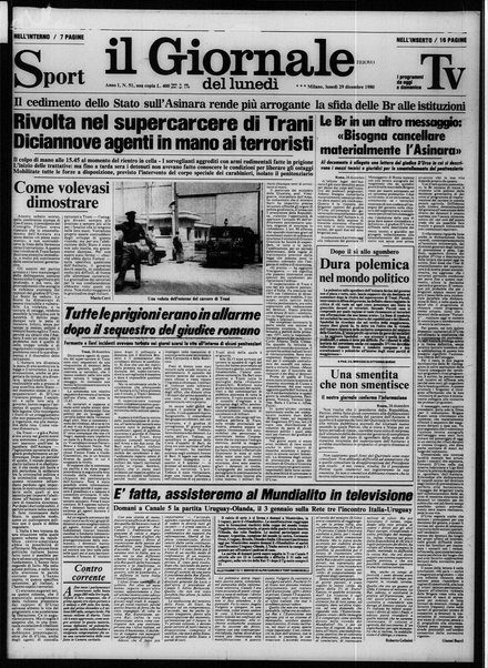 Il giornale nuovo del lunedì